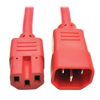 P018-003-ARD - Tripp Lite P018-003-ARD power cable Red 35.4" (0.9 m) C14 coupler C15 coupler