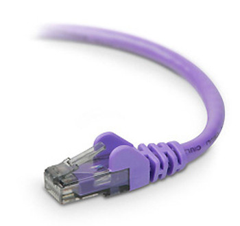 A3L980-30-PUR-S - Belkin CAT6 Snagless 30 ft networking cable Purple 359.8" (9.14 m)