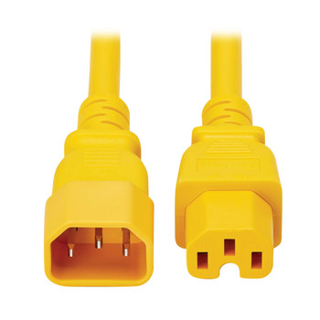 P018-010-AYW - Eaton P018-010-AYW power cable Yellow 122" (3.1 m) C14 coupler C15 coupler