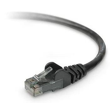 TAA980-07-BLK-S - Belkin CAT6 Snagless Patch Cable 7 ft networking cable Black 83.9" (2.13 m)