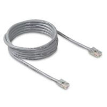 A3L781-01 - Belkin Cat5E Patch Cable - 1ft Grey networking cable Gray 11.8" (0.3 m)
