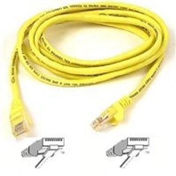 A3L781-07-YLW - Belkin Cat.5E Patch Cable - 7ft - 1 x RJ-45, 1 x RJ-45 networking cable Yellow 83.9" (2.13 m)