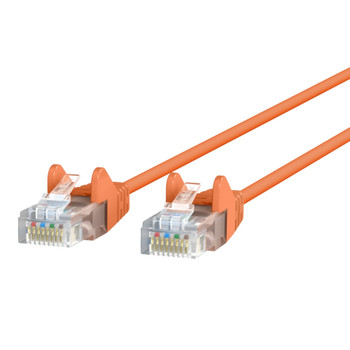 CE001B02-ORG-S - Belkin CE001b02-ORG-S networking cable Orange 23.6" (0.6 m) Cat6 U/UTP (UTP)