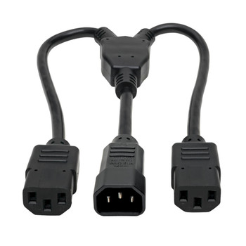 P004-18N-2C13 - Tripp Lite P004-18N-2C13 power cable Black 18" (0.457 m) C14 coupler 2 x C13 coupler P004-18N-2C13 - Tripp Lite P004-18N-2C13 power cable Black 18" (0.457 m) C14 coupler 2 x C13 coupler