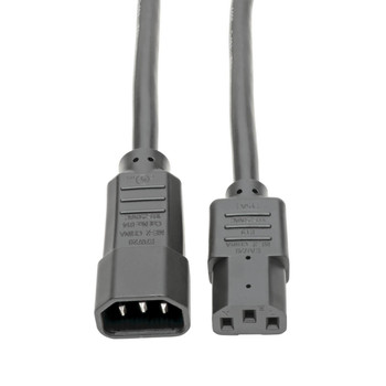 P005-002 - Tripp Lite P005-002 power cable Black 24" (0.61 m) C14 coupler C13 coupler