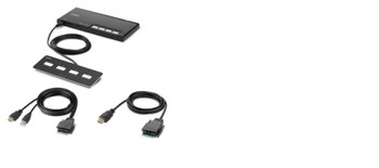 F1DN104MOD-HH-4 - Belkin F1DN104MOD-HH-4 KVM switch Black