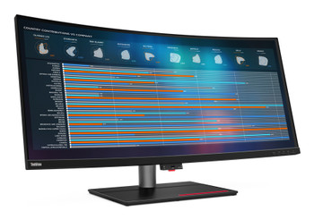 62DDGAR6US , Lenovo ThinkVision P40w-20 LED display 39.7" 5120 x 2160 pixels Black - 62DDGAR6US