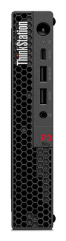 30H0006NUS , Lenovo ThinkStation P3 Tiny Intel® Core i7 i7-14700 64 GB DDR5-SDRAM 2 TB SSD NVIDIA T400 Windows 11 Pro Mini PC Black - 30H0006NUS