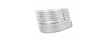 920-012402 - Logitech Wave Keys for Mac keyboard Universal RF Wireless + Bluetooth QWERTY English White
