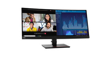 63F2RAR3U3 - Lenovo ThinkVision P34w-20 LED display 34.14" 3440 x 1440 pixels Wide Quad HD Black - 63F2RAR3U3