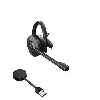 9555-450-125 , Jabra Engage 55 Headset Wireless Ear-hook, Head-band, Neck-band Office/Call center USB Type-A Black - 9555-450-125