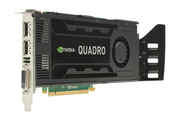 Part No: 713381-001 - HP Nvidia Quadro K4000 3GB GDDR5 PCI-Express 1-DVI 2-DisplayPort Video Graphics Card