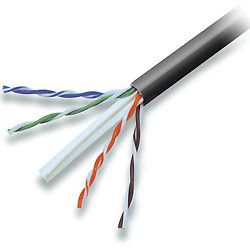 A7L704-1000BK-P , Belkin CAT6 Solid Bulk Cable Plenum networking cable Black 11811" (300 m) - A7L704-1000BK-P