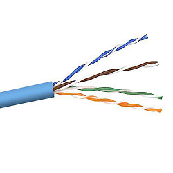 A7L504-1000-BLP , Belkin CAT5e Solid Bulk Cable Plenum networking cable Blue 11811" (300 m) - A7L504-1000-BLP