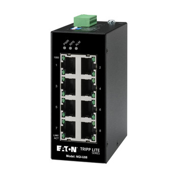 NGI-U08 , Tripp Lite NGI-U08 network switch Unmanaged Gigabit Ethernet (10/100/1000) Black