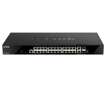 DGS-1520-28 , D-Link DGS-1520-28 network switch Managed L3 10G Ethernet (100/1000/10000) 1U Black