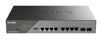 DSS-200G-10MP , D-Link DSS-200G-10MP/E network switch Managed L2 Gigabit Ethernet (10/100/1000) Power over Ethernet (PoE) 1U Gray