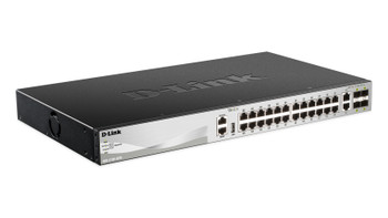 DGS-3130-30TS , D-Link DGS-3130-30TS network switch Managed L3 Gigabit Ethernet (10/100/1000) Black, Gray