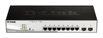 DGS-1210-10P , D-Link DGS-1210-10P network switch Managed L2 Gigabit Ethernet (10/100/1000) Power over Ethernet (PoE) 1U Black