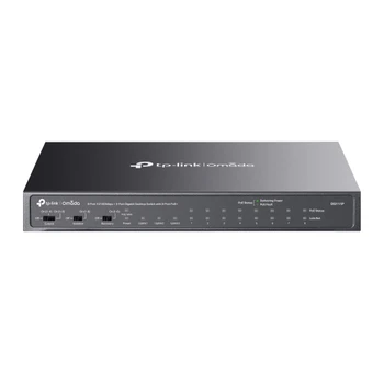 DS111P , TP-Link Omada DS111P network switch Unmanaged Fast Ethernet (10/100) Power over Ethernet (PoE) Black