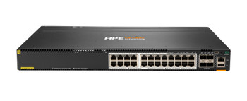 JL660A , HPE Aruba Networking CX 6300M 24-port Smart Rate 1/2.5/5GbE Class 6 PoE and 4-port SFP56 Switch - JL660A