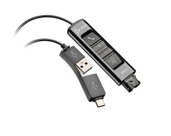 786C7AA , HP Poly DA85 USB to QD Black Adapter TAA - 786C7AA