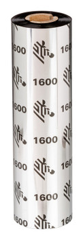 01600BK08345 | Zebra 1600 Wax thermal Ribbon 17716.5" (450 m) Black - 01600BK08345