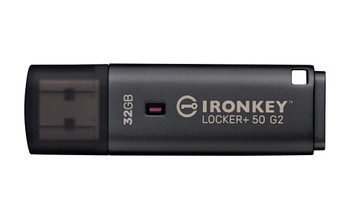 IKLP50G2/32GB | Kingston Technology IronKey 32GB Locker Plus 50 G2, FIPS 197, AES-256 - IKLP50G2/32GB
