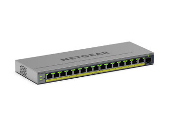 GS116EP-100NAS | NETGEAR GS116EP Managed L2/L3 Gigabit Ethernet (10/100/1000) Power over Ethernet (PoE) Gray - GS116EP-100NAS