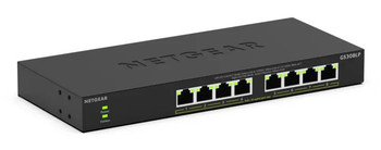 GS308LP-100NAS | NETGEAR GS308LP Unmanaged Gigabit Ethernet (10/100/1000) Power over Ethernet (PoE) Desktop Black - GS308LP-100NAS