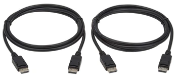 P580-010-2PK | Eaton P580-010-2PK DisplayPort cable 122" (3.1 m) Black