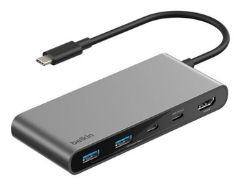 AVC023FQSGY | Belkin AVC023FQSGY interface hub USB Type-C 5000 Mbit/s Gray