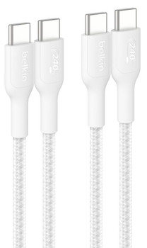 CAB025FQ1MWH2PK | Belkin CAB025FQ1MWH2PK USB cable 39.4" (1 m) USB C White
