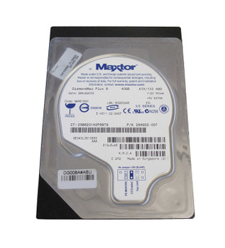 Part No: 294932-007 - HP 40GB 7200RPM IDE Ultra ATA-133 3.5-inch Internal Hard Drive