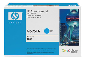 Part No: Q5951A - HP 643A Toner Cartridge (Cyan) for Color LaserJet 4700 Series Printer