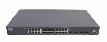 Part No: UJ371 - Dell PowerConnect 5324 24-Ports 10/100/1000 + 4 x Shared SFP Gigabit Ethernet Switch (Refurbished)