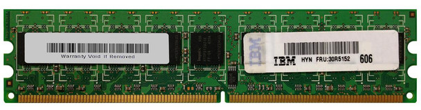 Part No: 30R5152 - IBM 1GB(1X1GB)533MHz PC2-4200 240-Pin CL4 ECC DDR2 SDRAM DIMM IBM Memory for EServer XSERI