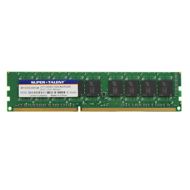 Super Talent DDR3-1333 8GB ECC Micron Chip Server Memory