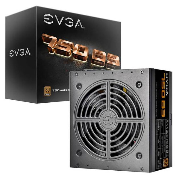EVGA 750 B3 220-B3-0750-V1 750W 80 PLUS Bronze Power Supply w/ Fully Modular & EVGA Eco Mode