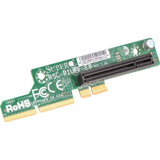 Supermicro RSC-R1UFF-E8 1U LHS PCI-Express x8 & PCI-Express x8 Riser Card