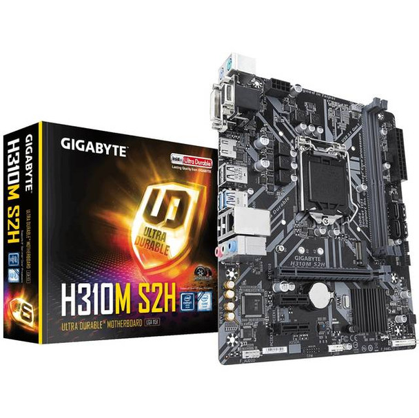 GIGABYTE H310M S2H LGA1151/ Intel H310/ DDR4/ SATA3&USB3.1/ M.2/ A&GbE/ MicroATX Motherboard