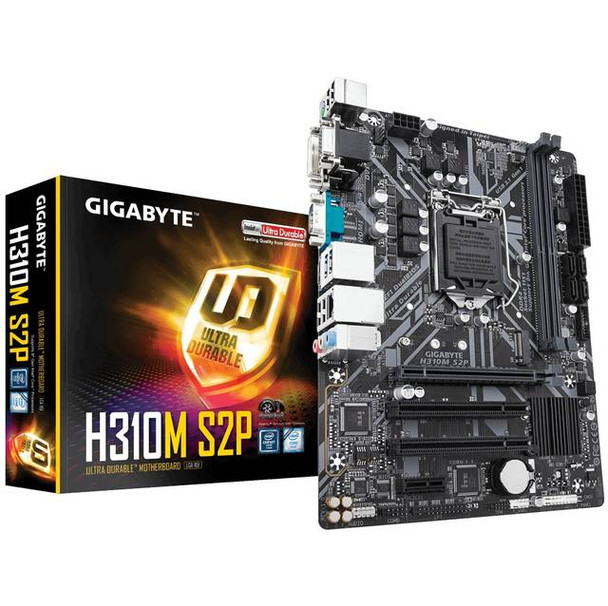 GIGABYTE H310M S2P LGA1151/ Intel H310/ DDR4/ SATA3&USB3.1/ M.2/ A&GbE/ MicroATX Motherboard