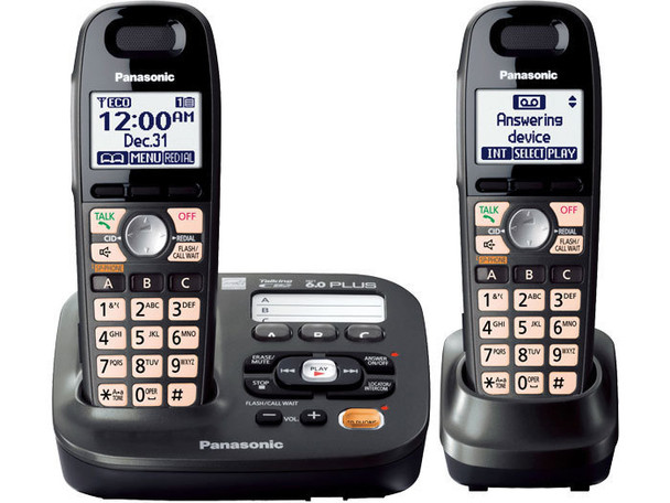 Panasonic KX-TG6592T DECT Caller ID Black telephone Panasonic KX-TG6592T DECT Caller ID Black telephone