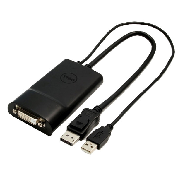 DELL DANASBC084 DVI 20 pin DisplayPort, 4 pin USB Type A Black cable interface/gender adapter