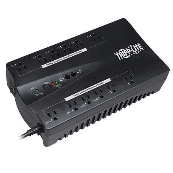 Tripp Lite ECO900UPSM Standby (Offline) 900VA 12AC outlet(s) Tower Black uninterruptible power supply Tripp Lite ECO900UPSM Standby (Offline) 900VA 12AC outlet(s) Tower Black uninterruptible power supply