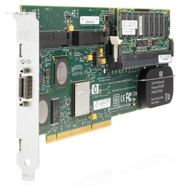 Part No: 370855001B - HP Smart Array P600 PCI-X 8-Channel 64-Bit SAS RAID Controller Card with 256MB Battery Backed Write Cache (BBWC) Part No: 370855001B - HP Smart Array P600 PCI-X 8-Channel 64-Bit SAS RAID Controller Card with 256MB Battery Backed Write Cache (BBWC)