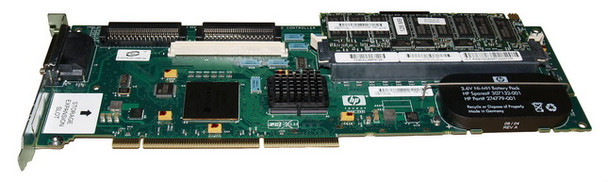 Part No: 309520001B - HP Smart Array 6402 Dual Channel PCI-X 133MHz Ultra320 RAID Controller Card with 128MB Battery Backed Write Cache (BBWC) Part No: 309520001B - HP Smart Array 6402 Dual Channel PCI-X 133MHz Ultra320 RAID Controller Card with 128MB Battery Backed Write Cache (BBWC)