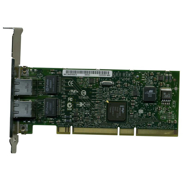 Part No: 313586001B - HP NC7170 PCI-X Dual Port 1000Base-T Gigabit Ethernet Server Adapter Netwrok Interface Card Part No: 313586001B - HP NC7170 PCI-X Dual Port 1000Base-T Gigabit Ethernet Server Adapter Netwrok Interface Card