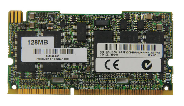 Part No: 351518-001-I3 - HP 128MB Battery Backed Write Cache (BBWC) Enabler Memory for HP Smart Array 641/642 Controllers