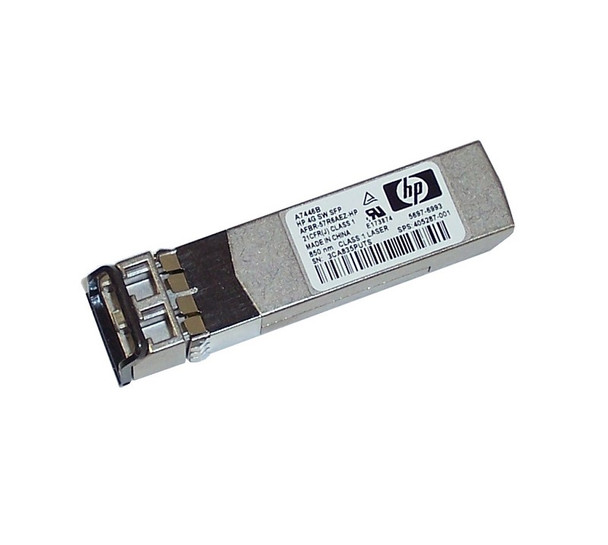 Part No: 405287-001 - HP 4GB SFP mini-Gbic Short Wave Single Pack Fiber Channel Transceiver Module for Brocade Switch